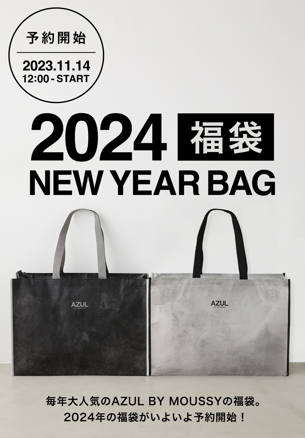 2024 福袋 NEW YEAR BAG｜特集コンテンツ｜AZUL BY MOUSSY（アズール