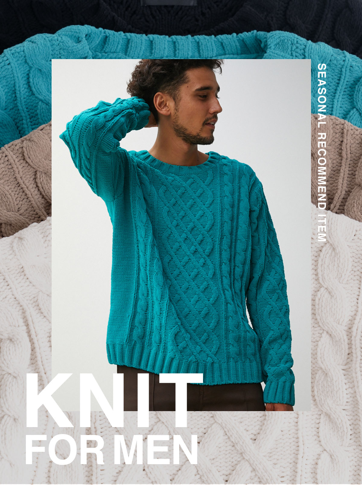 AZUL BY MOUSSY KNIT FOR MEN