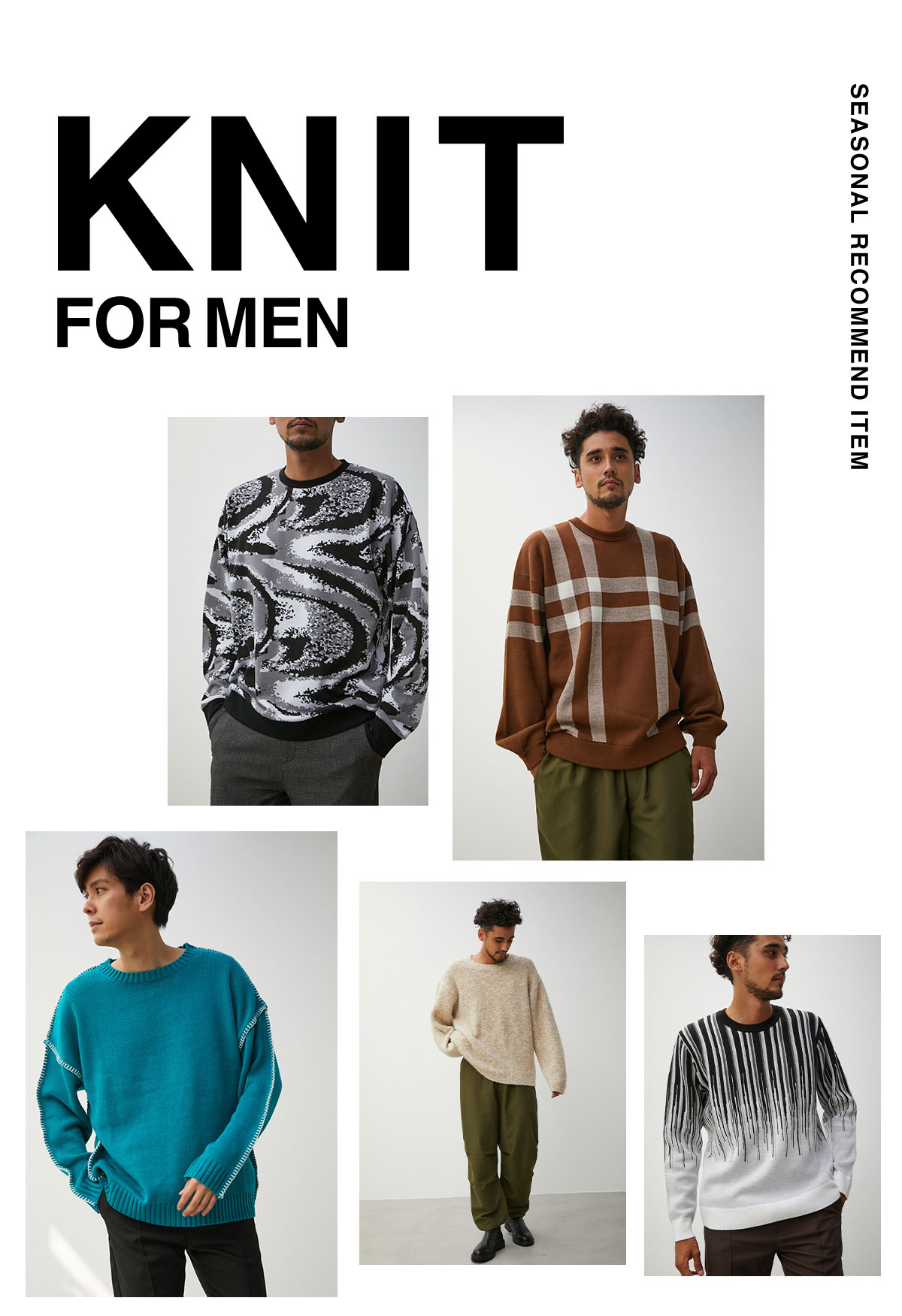 KNIT FOR MEN SEZSONAL RECOMMEND ITEM