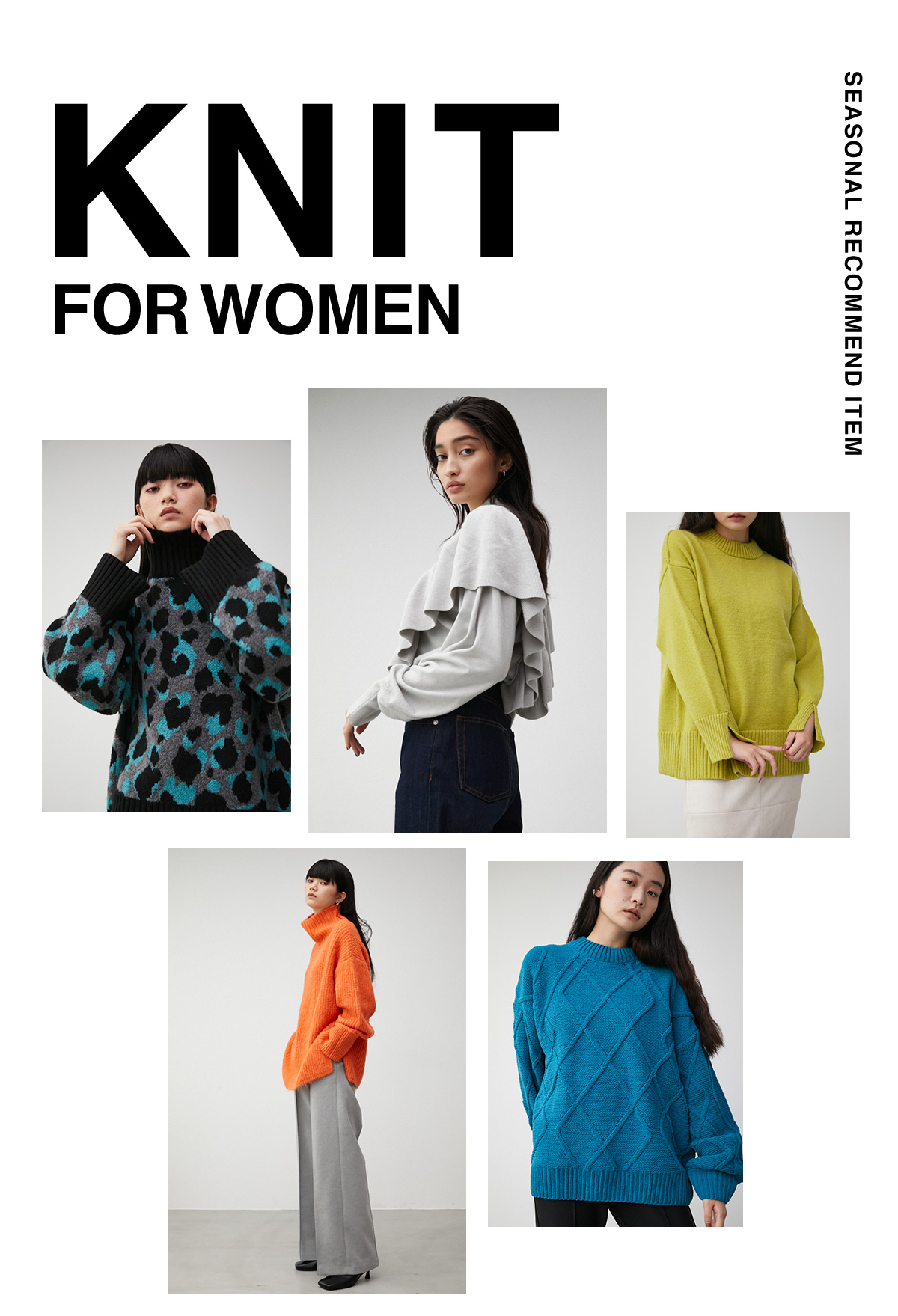 KNIT FOR WOMEN SEZSONAL RECOMMEND ITEM