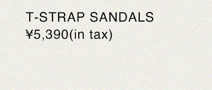 T-STRAP SANDALS