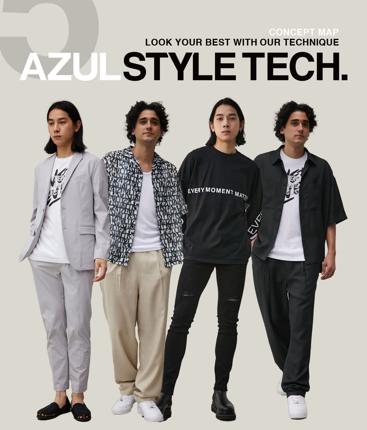 LOOK YOUR BEST WITH OUR TECHNIQUE AZUL STYLE TECH. for MEN