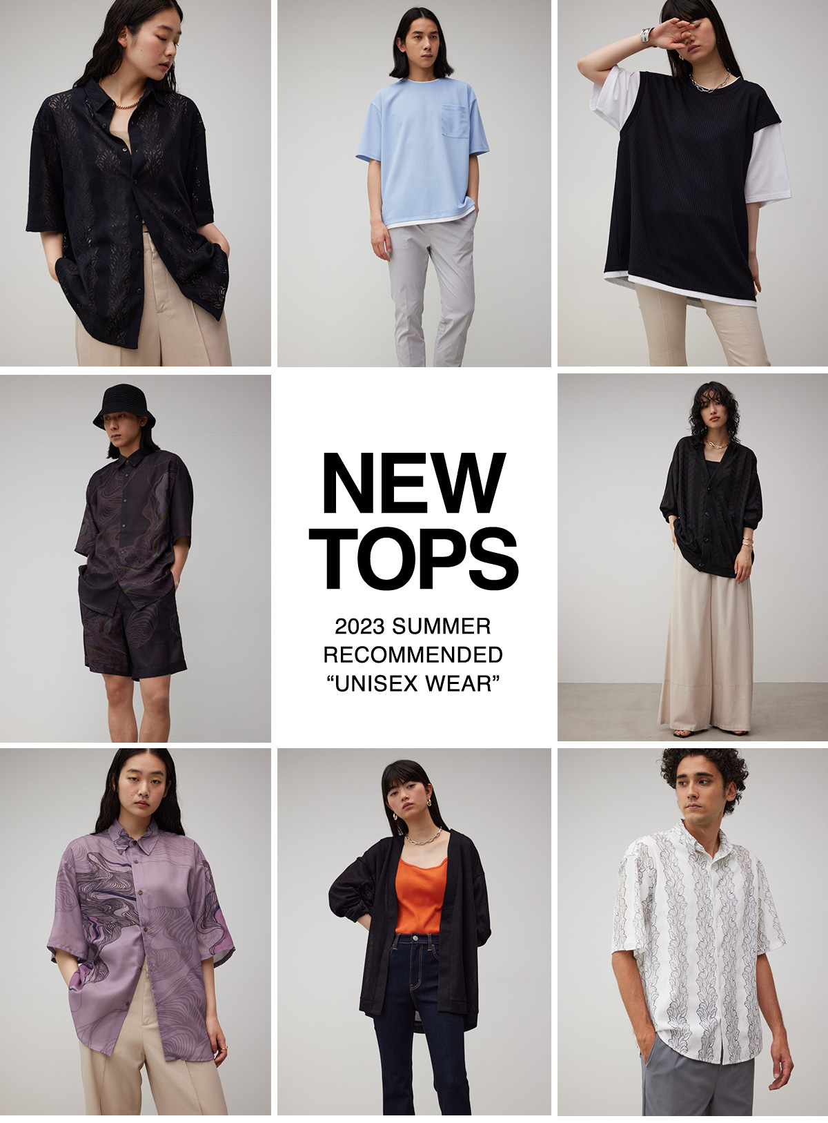 NEW TOPS 2023 SUMMER RECOMMENDED ［UNISEX WEAR］／AZUL BY MOUSSY