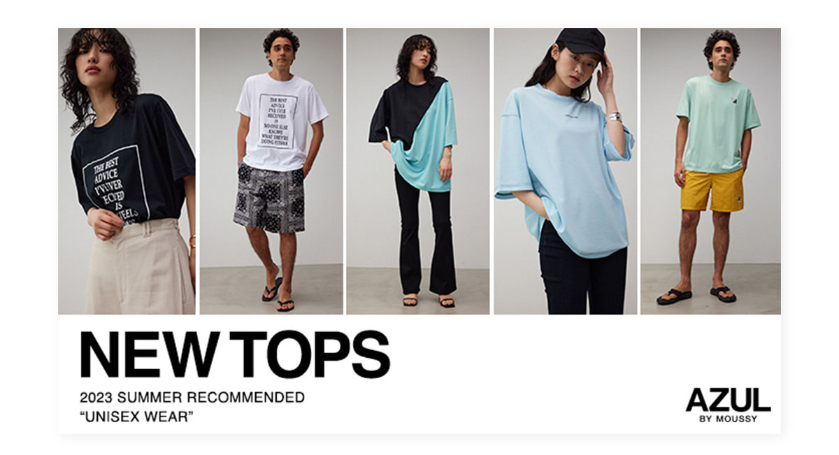 NEW TOPS 2023 SUMMER RECOMMENDED ”UNISEX WEAR”