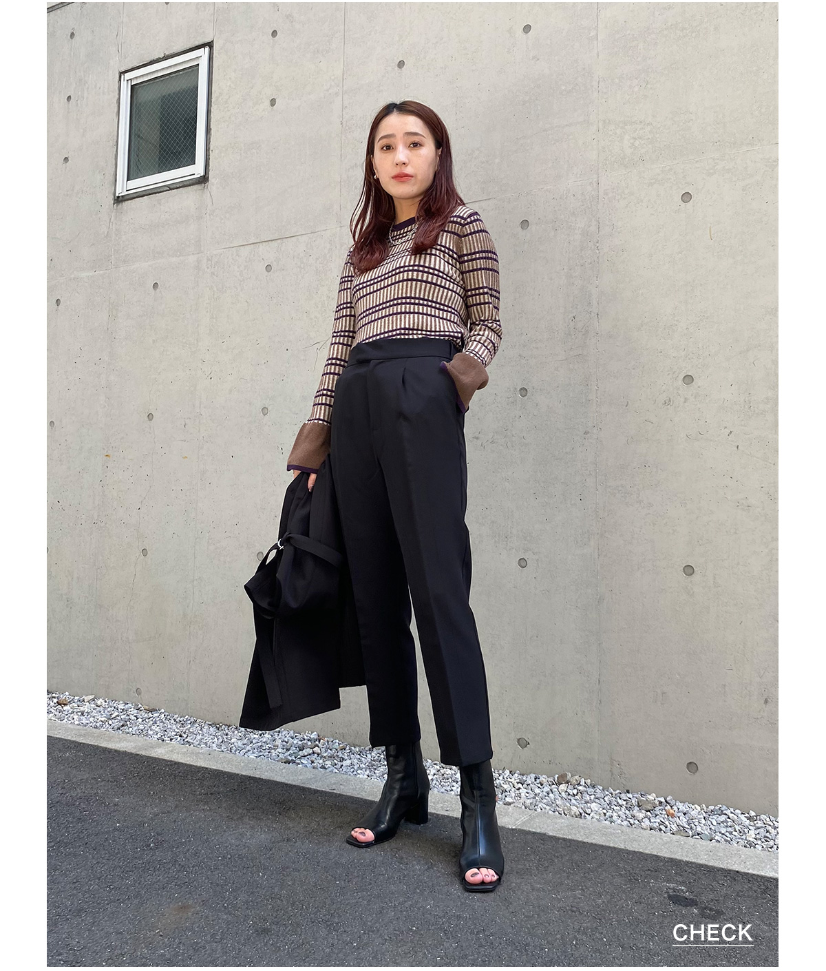 VENUS TAPERED PANTS［STAFF SNAP］／AZUL BY MOUSSY