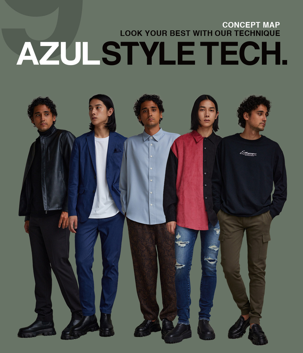 LOOK YOUR BEST WITH OUR TECHNIQUE AZUL STYLE TECH. 9 for MEN