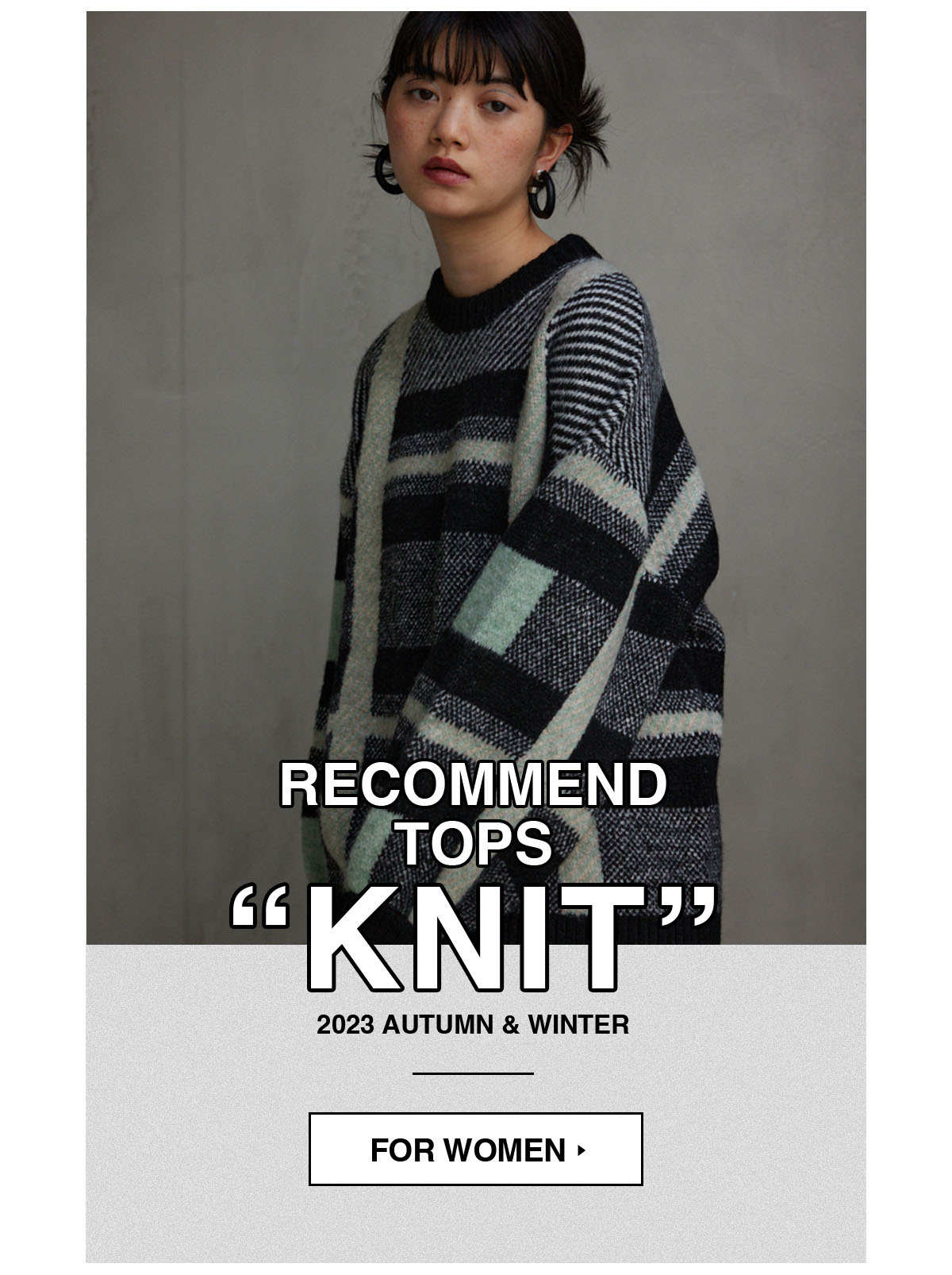 RECOMMEND TOPS ”KNIT” 2023 AUTUMN & WINTTER／AZUL BY MOUSSY