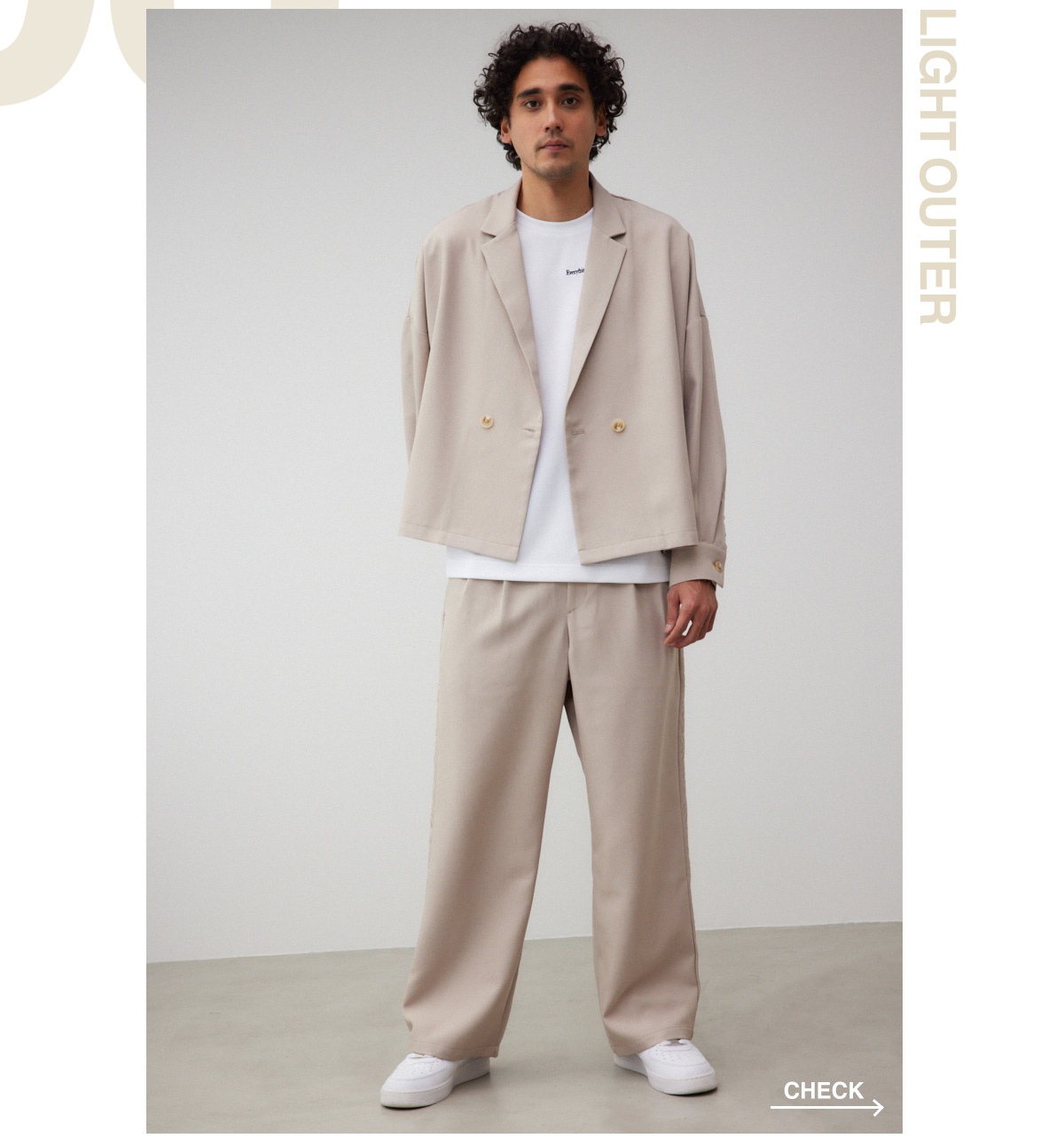 SPRING LIGHT OUTER Seasonal recommendations．For MEN／AZUL BY MOUSSY