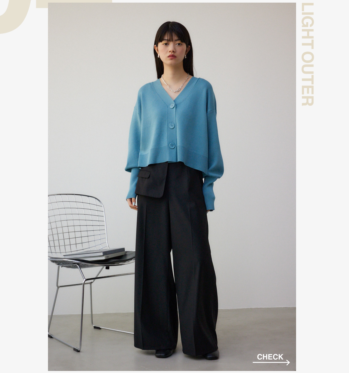 SPRING LIGHT OUTER Seasonal recommendations．For WOMEN／AZUL BY MOUSSY