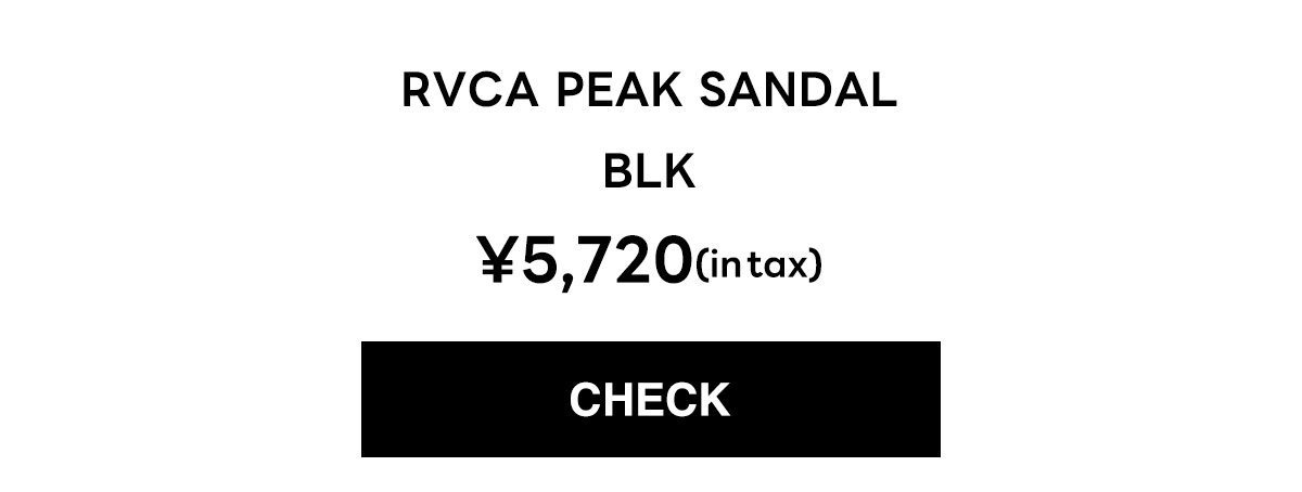 RVCA PEAK SANDAL/RVCAピークサンダル