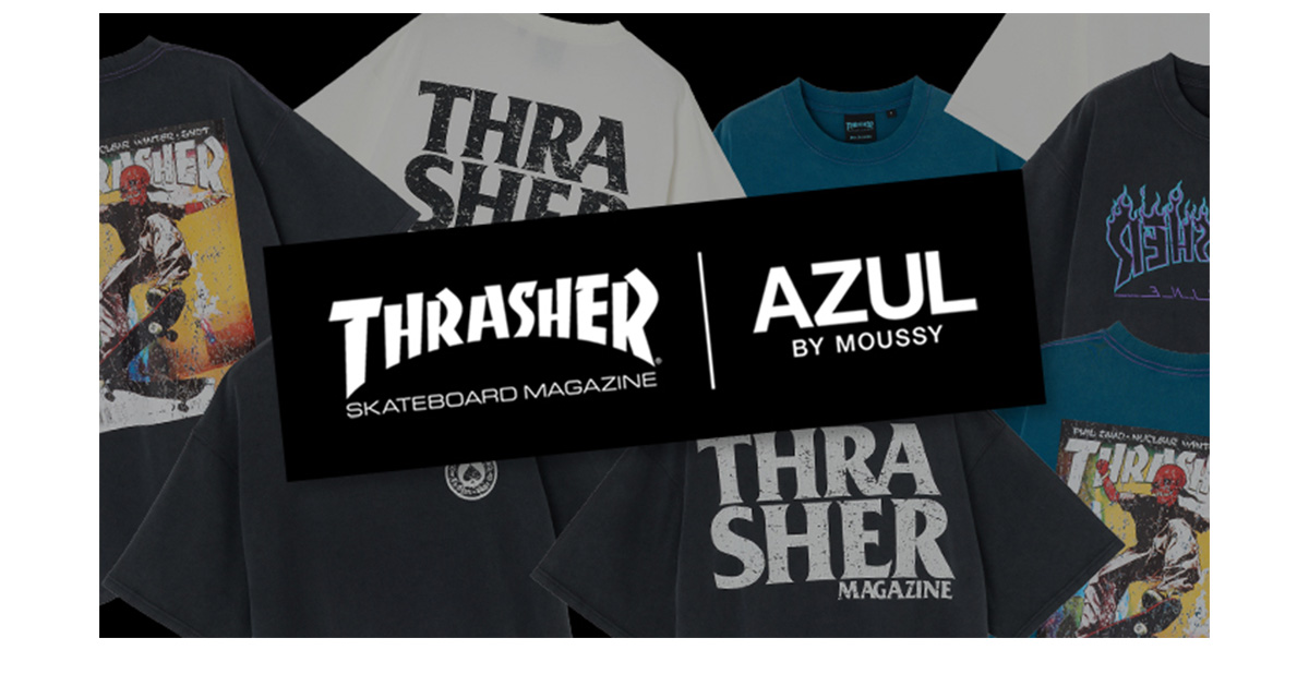 【THRASHER】 AZUL別注