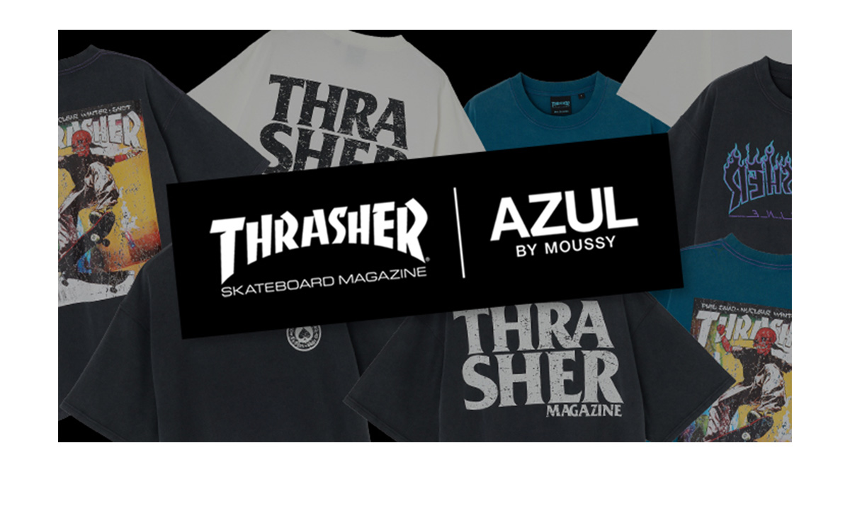 【THRASHER】 AZUL別注