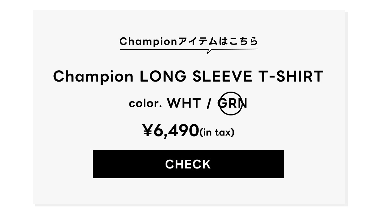 Champion LONG SLEEVE T-SHIRT