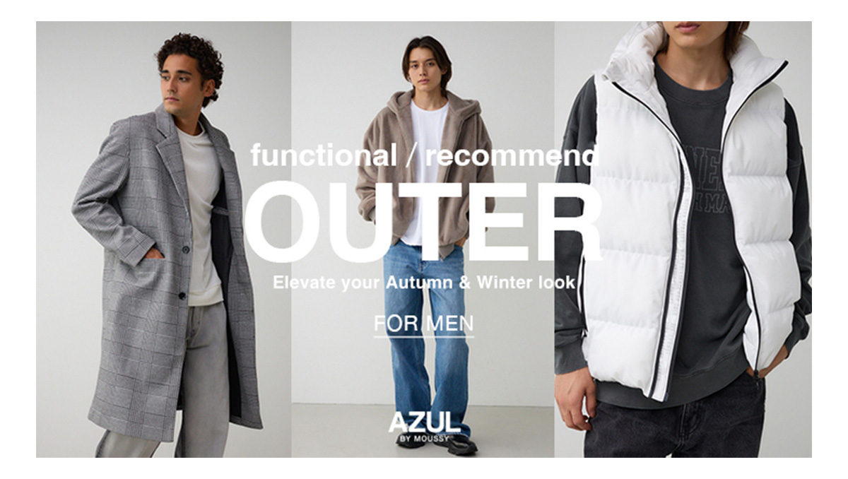 functional ／ recommend OUTER Elevate your Autumn & Winter look for men