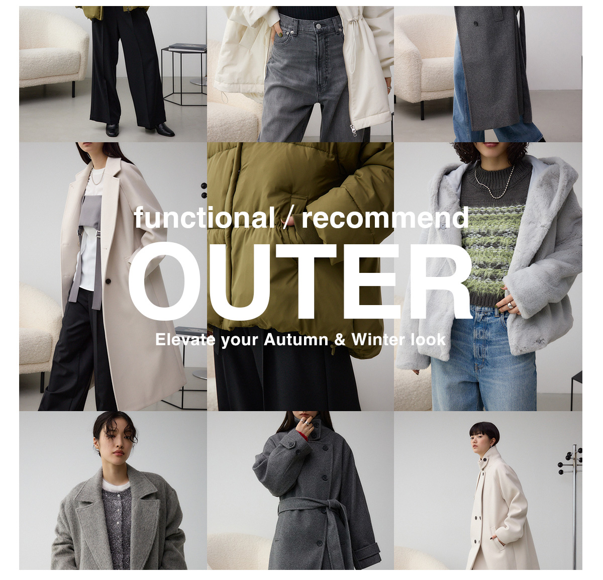 functional / recommend OUTER Elevate your Autumn & Winter look for men