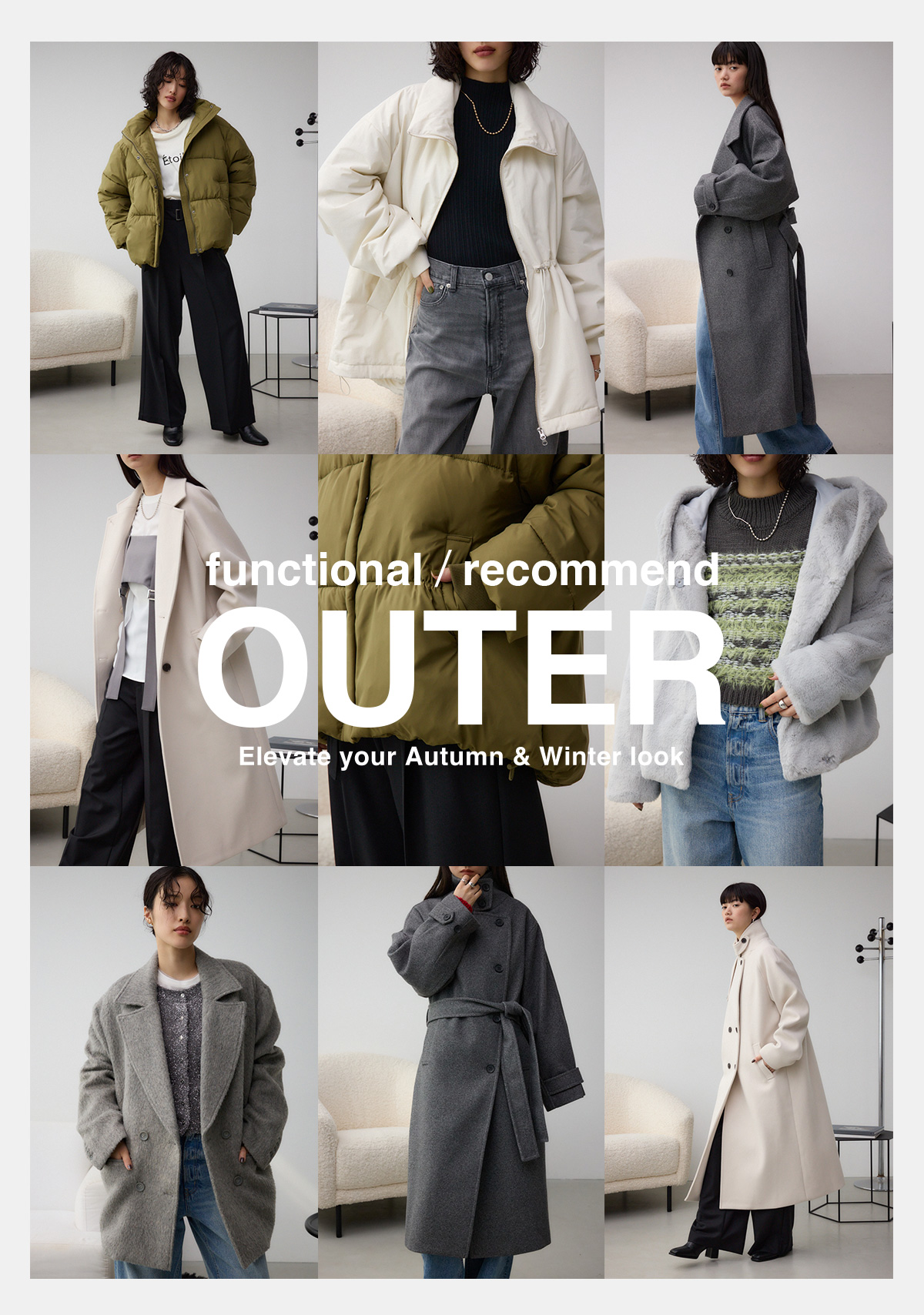 functional / recommend OUTER Elevate your Autumn & Winter look for women