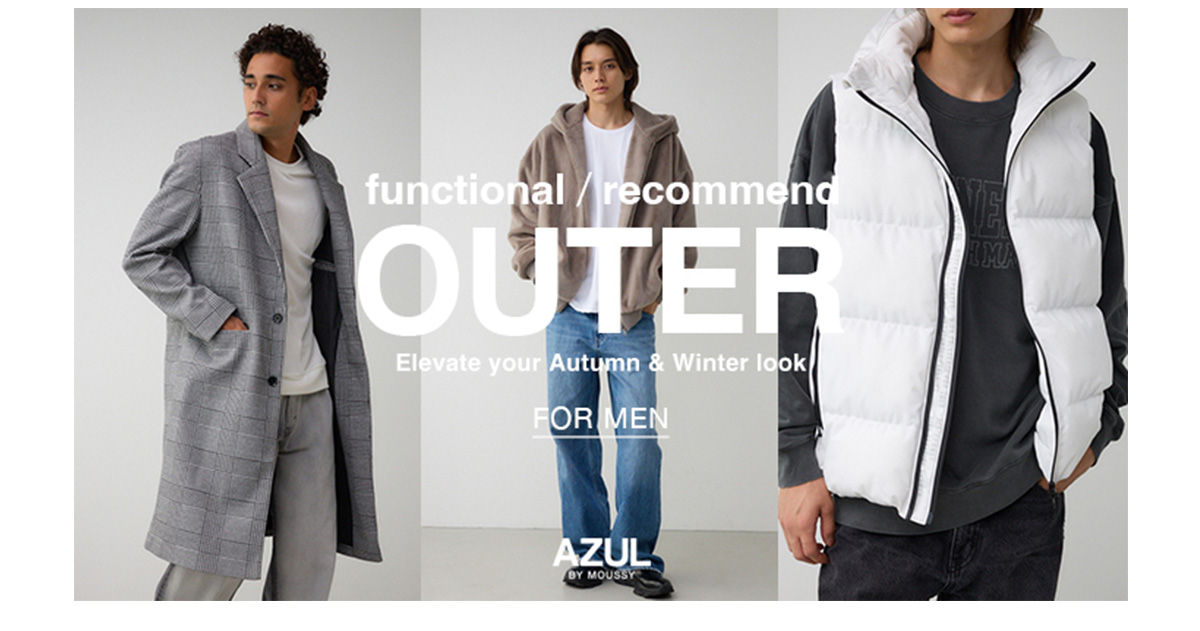 functional / recommend OUTER Elevate your Autumn & Winter look for men