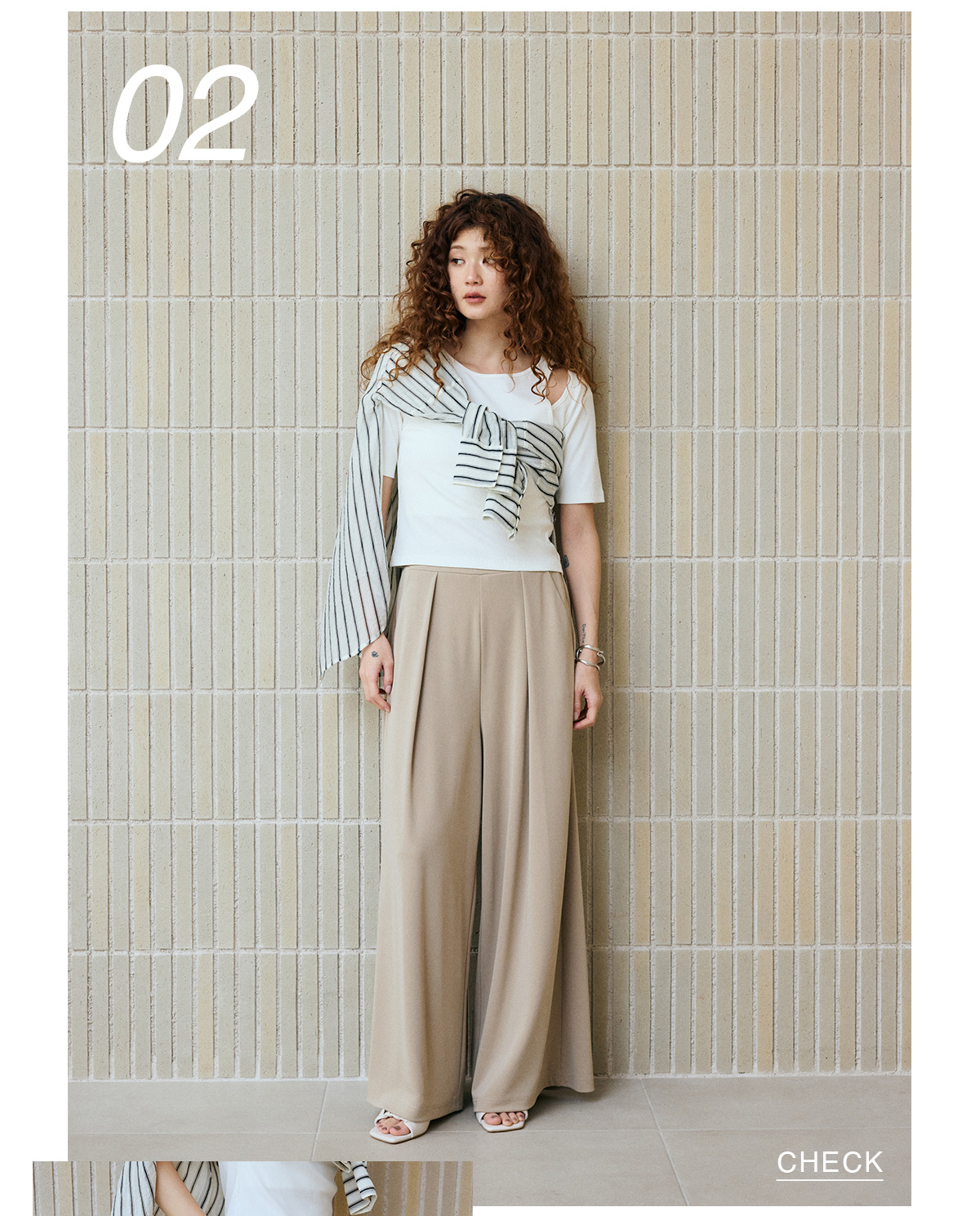 C/Tアイシーフィールタックワイドパンツ