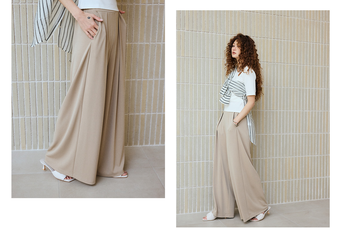 C/Tアイシーフィールタックワイドパンツ