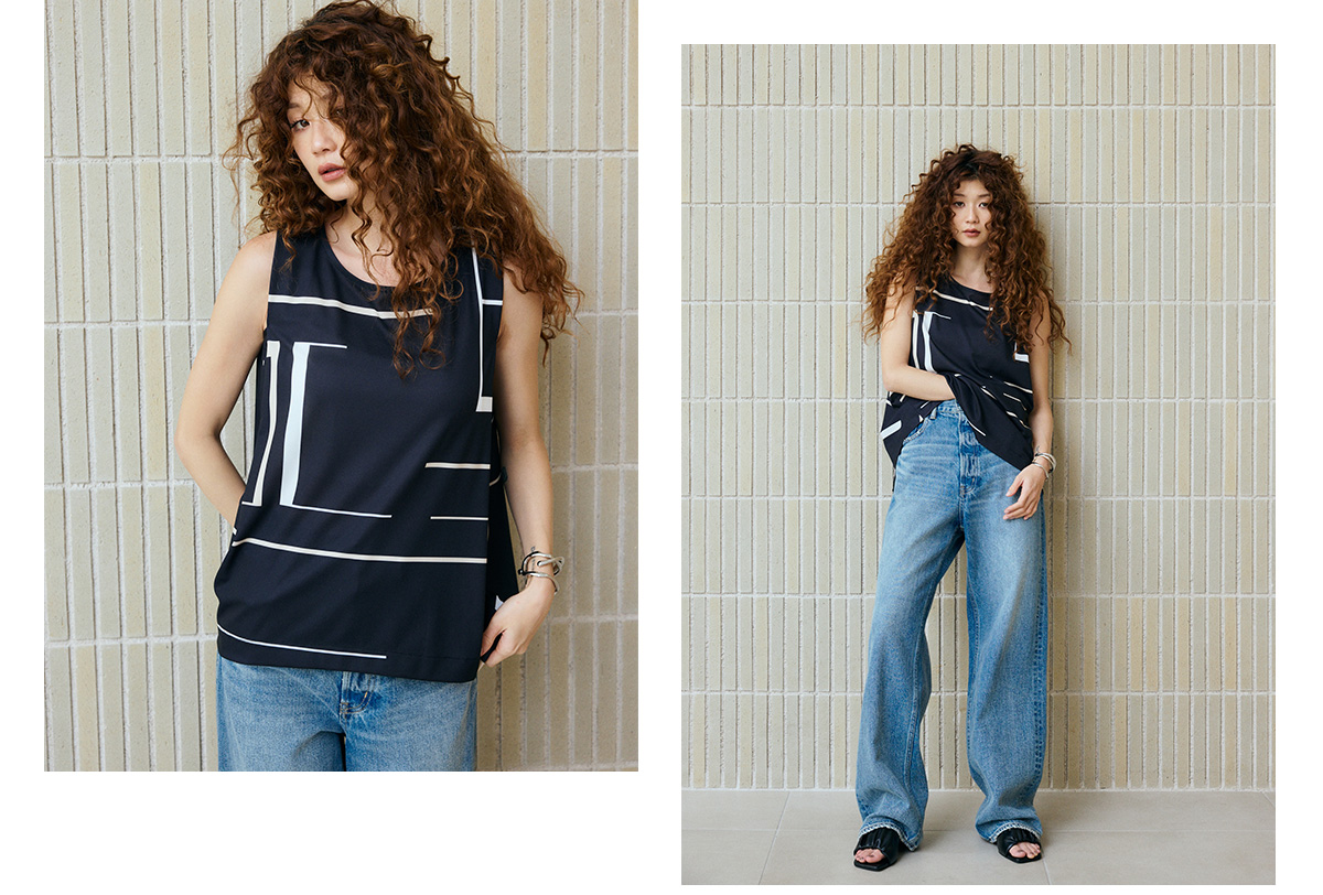 C/Tアイシーフィールスリーブレストップス