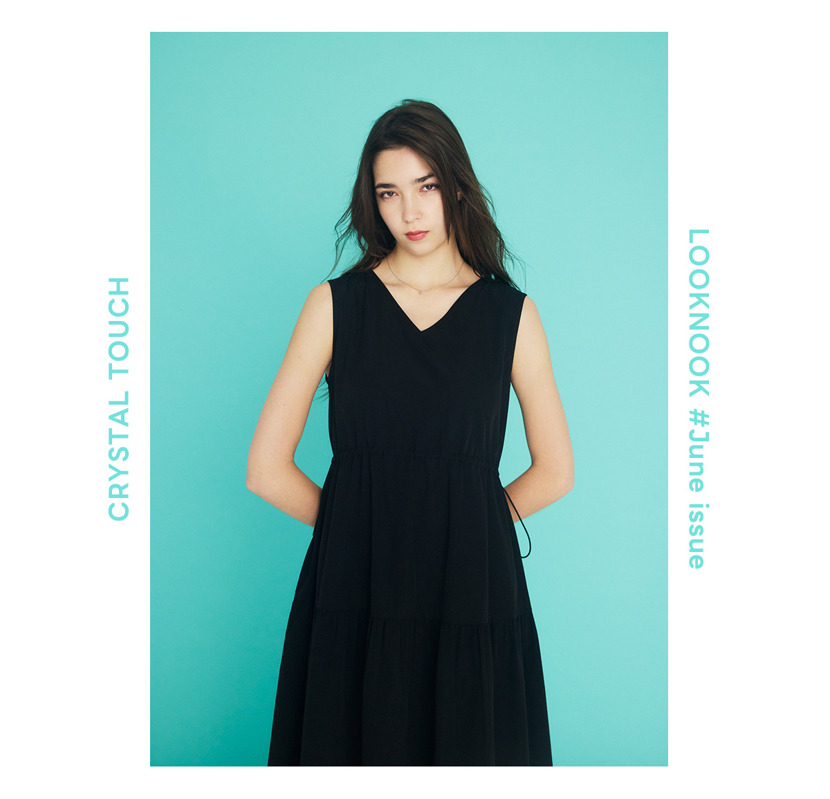 【堀田茜さん着用アイテム】C/T撥水ティアードドロストワンピース