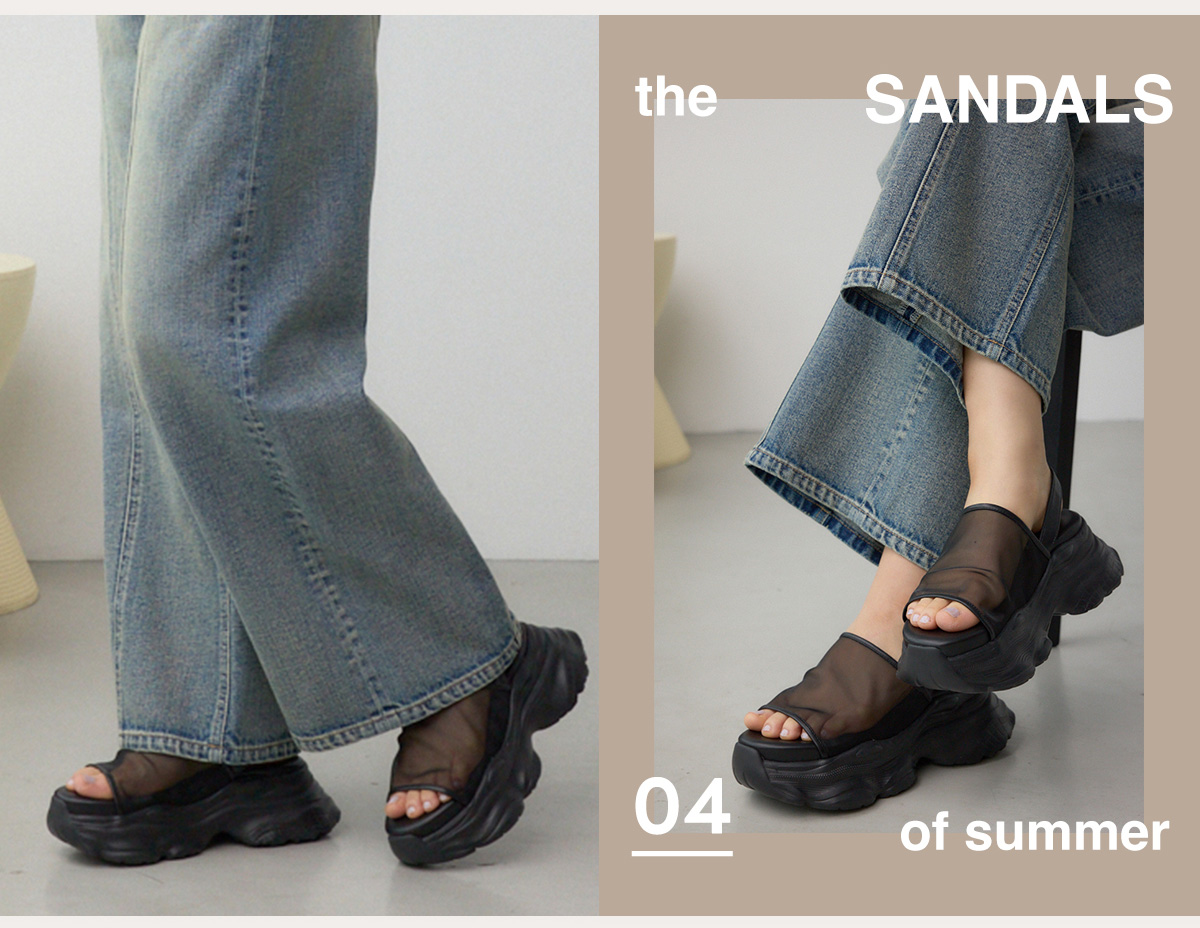 スニーカーソールシアーサンダル