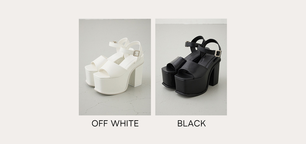 プラットフォームサンダル