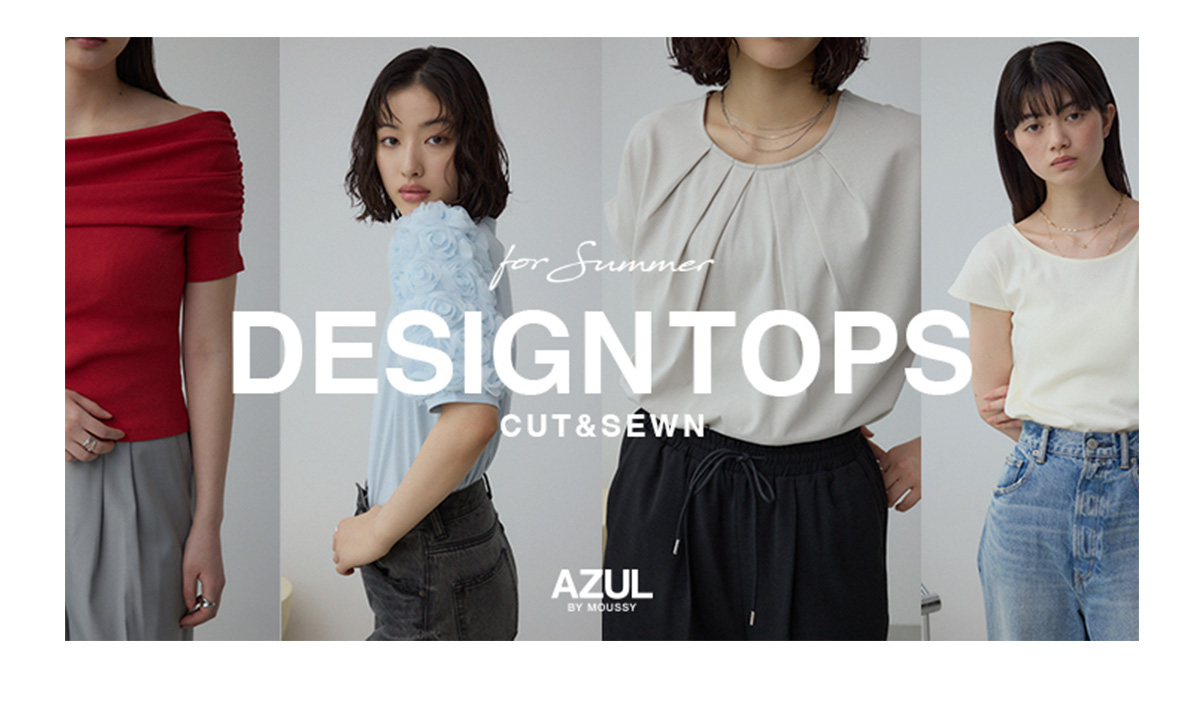 for Summer DESIGN TOPS CUT&SEWN | for WOMEN