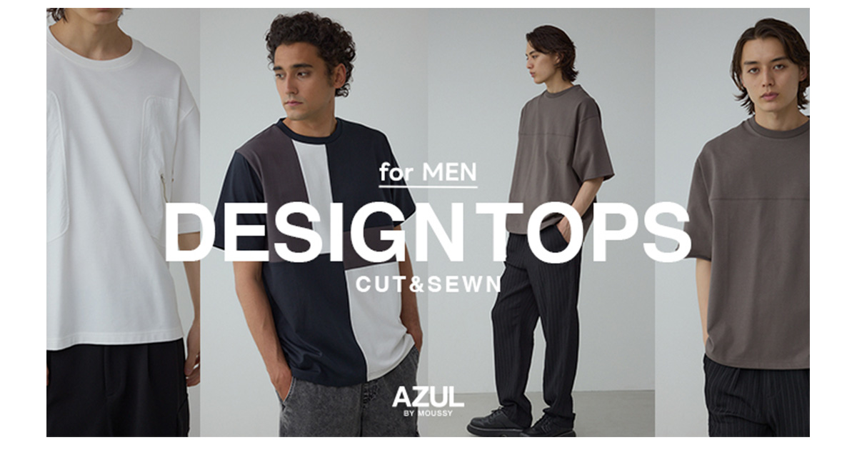 DESIGN TOPS CUT ＆ SEWN for MEN