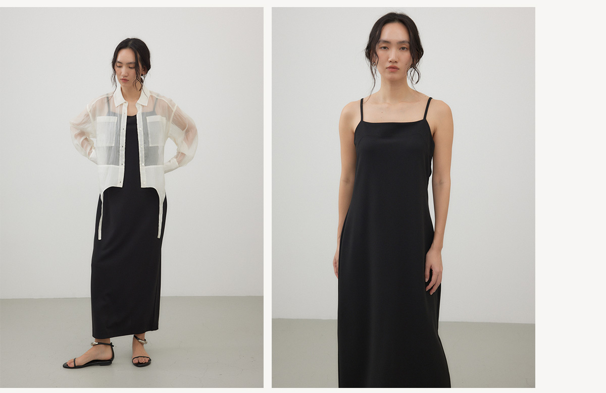 【crie conforto】バックツイストキャミワンピース