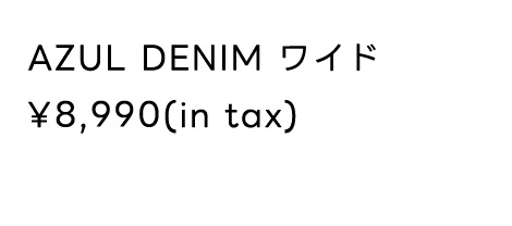  【窪塚洋介さん着用アイテム】AZUL DENIM ワイド