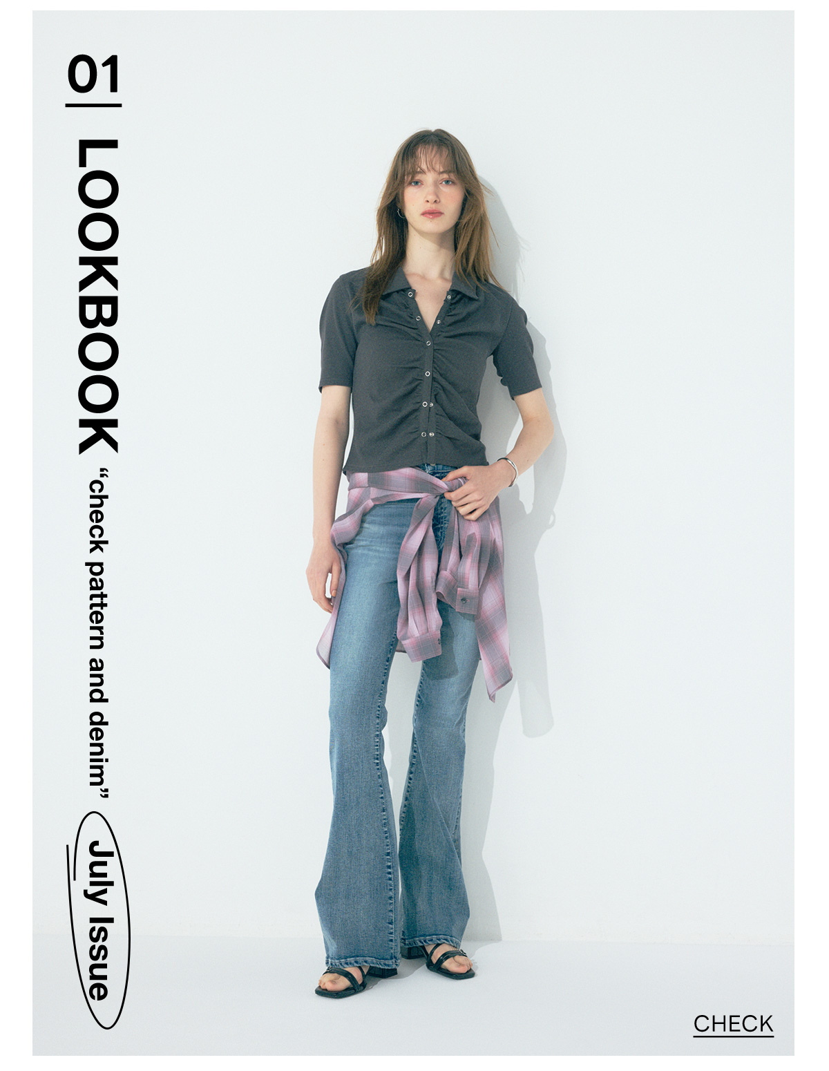 2025 SUMMER LOOKBOOK“check pattern and denim”July Issue for WOMEN