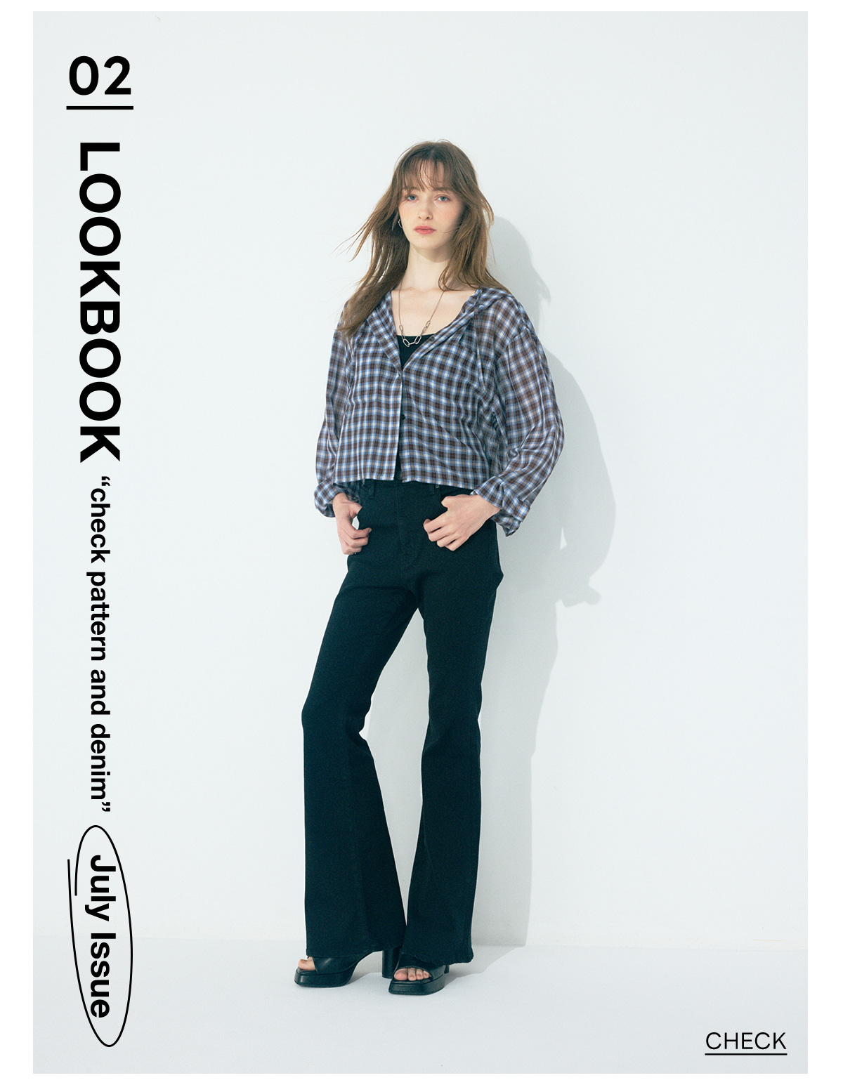 2025 SUMMER LOOKBOOK“check pattern and denim”July Issue for WOMEN