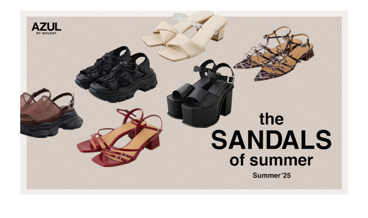 the SANDALS of summer | Summer‘25 for WOMEN