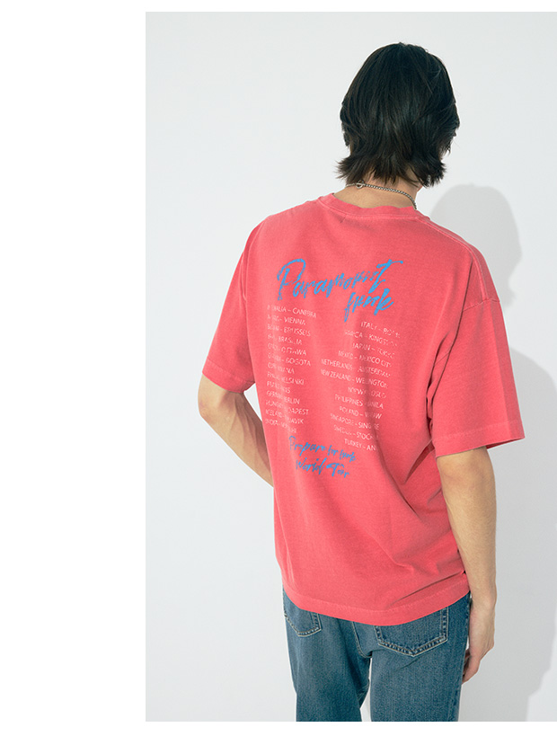 ピグメントグラフィックTシャツ