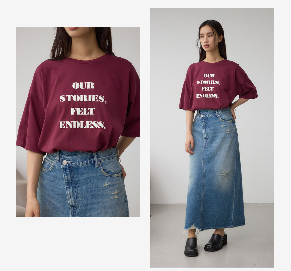 C/T冷感ラウンドヘムTシャツ