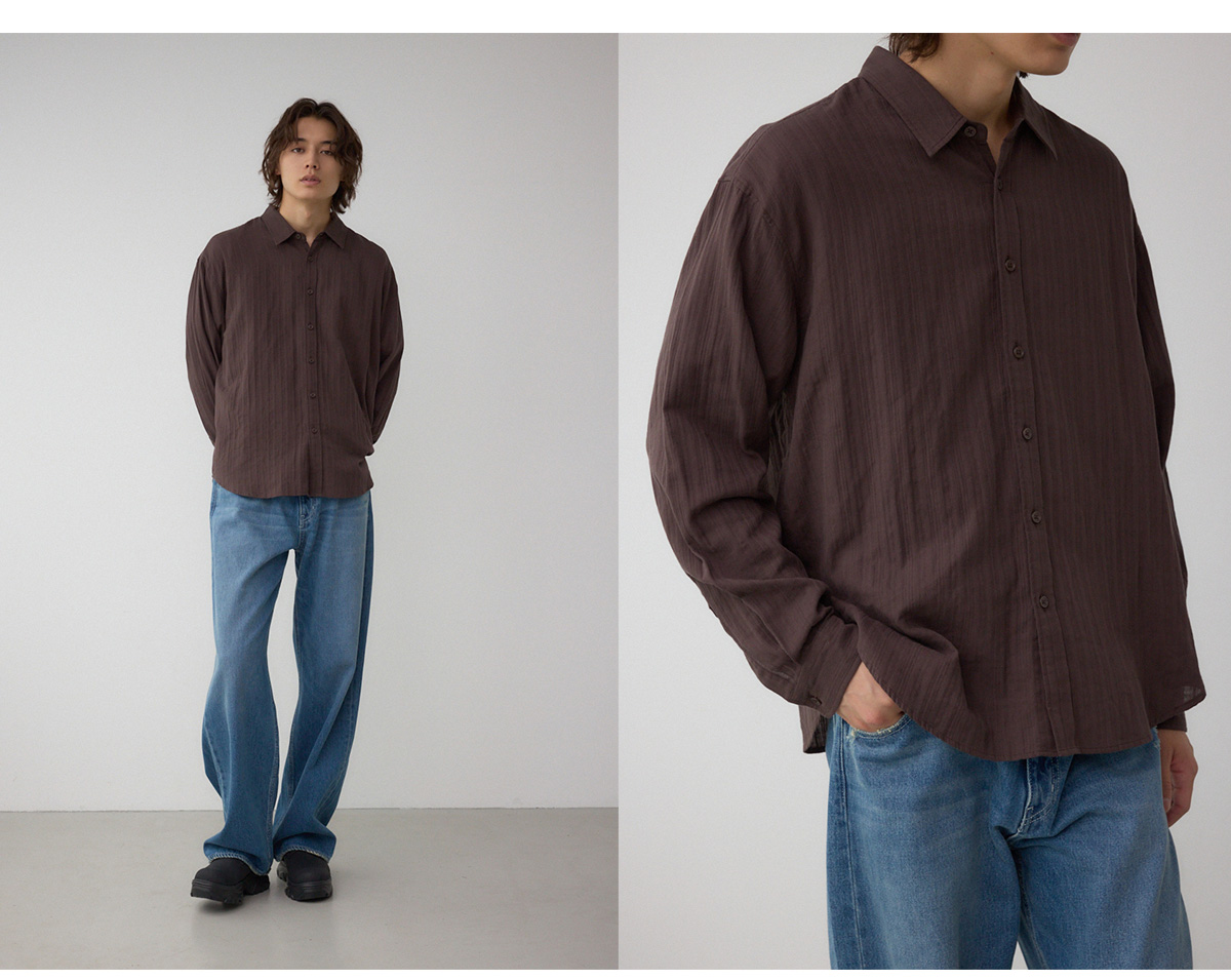 ベーシックレースラインシャツ