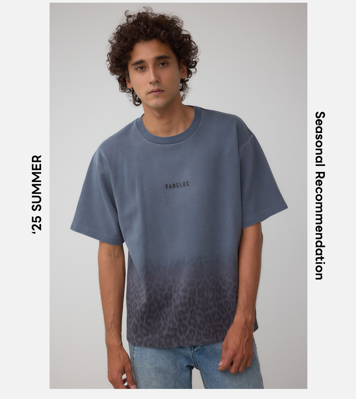 グラデーションレオパードTシャツ