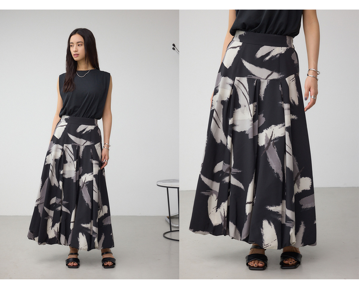 ボリュームバルーンスカート