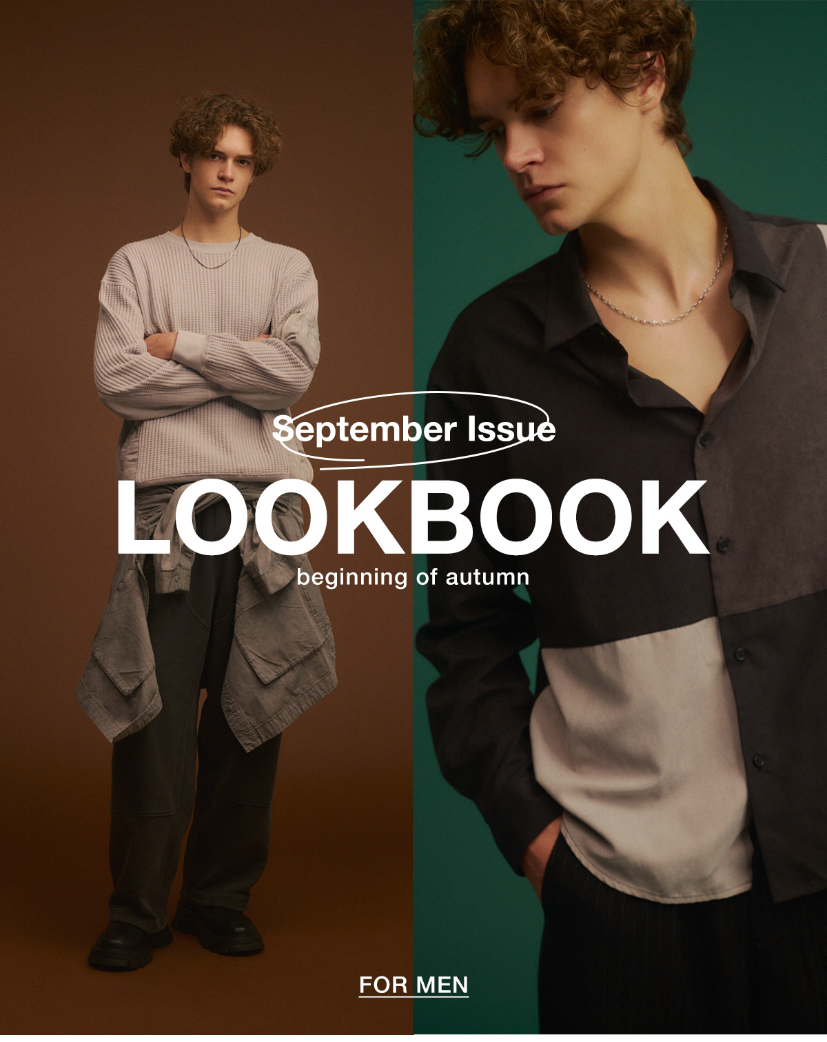 September Issue  LOOKBOOK beginning of autumn for MEN