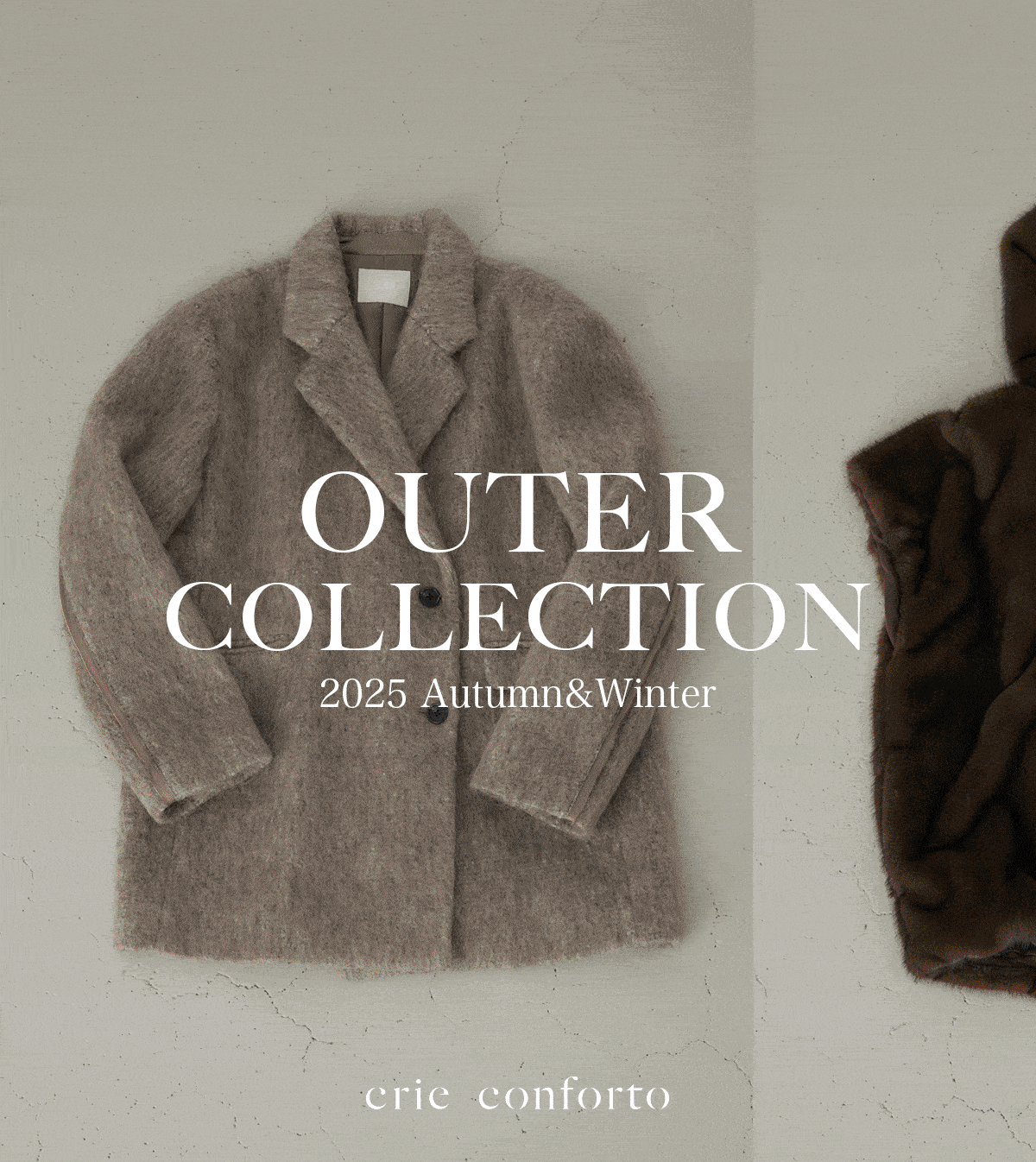 【crie conforto（クリーコンフォルト）】OUTER COLLECTION 2025 Autumn＆Winter