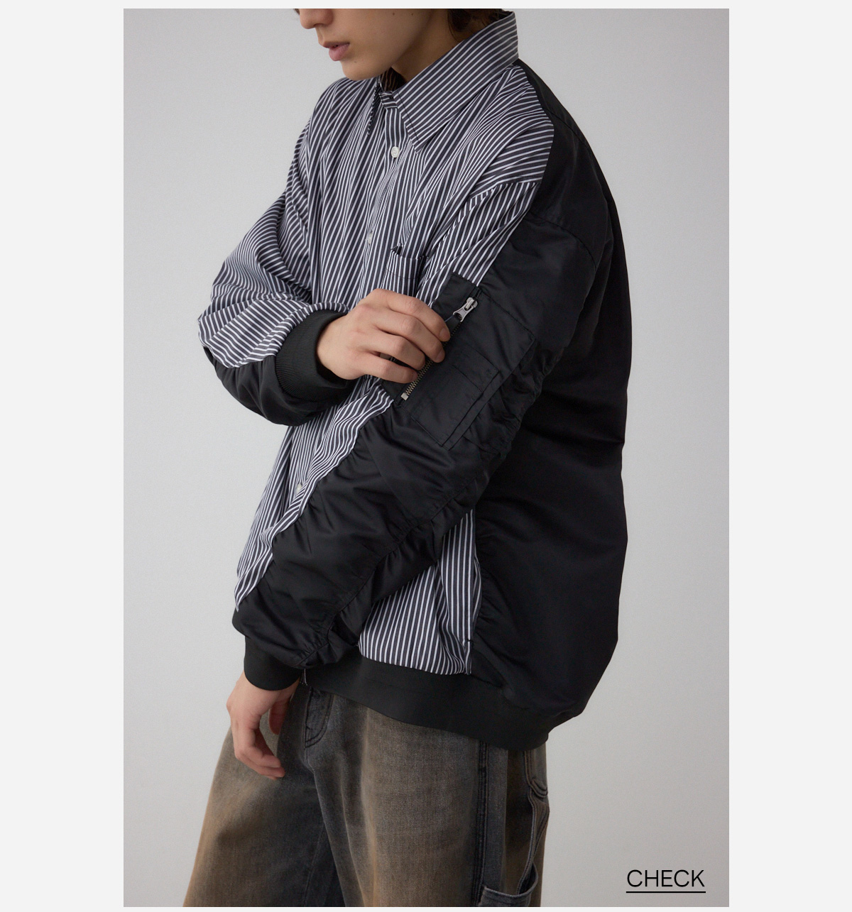 【窪塚洋介さん着用アイテム】シャツドッキングブルゾン