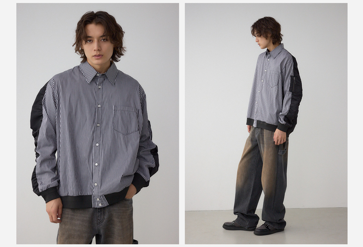 【窪塚洋介さん着用アイテム】シャツドッキングブルゾン