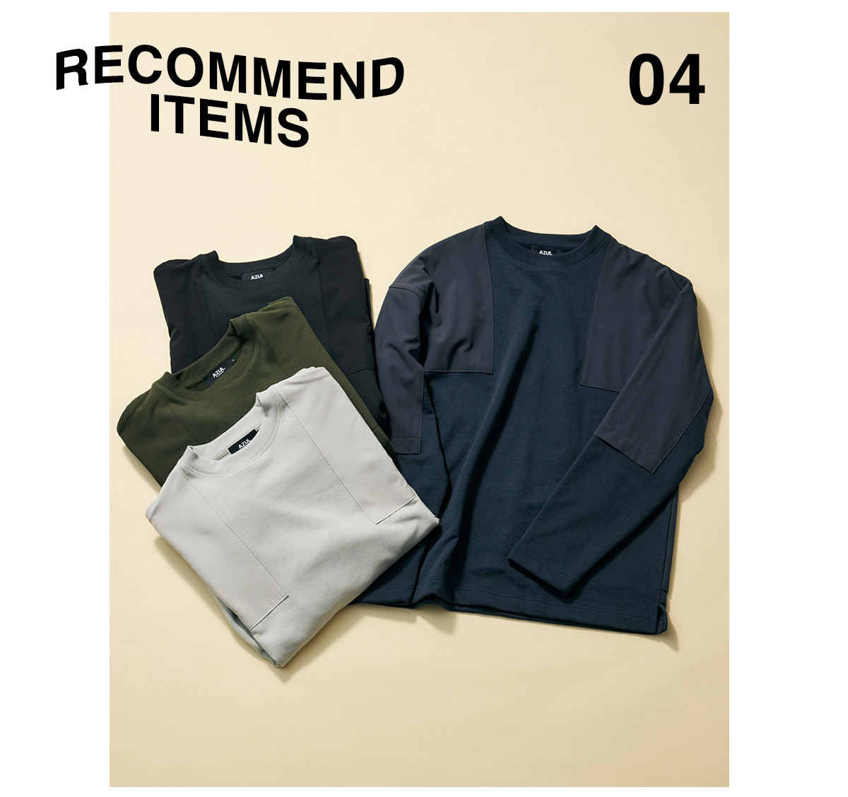 October Issue RECOMMEND ITEM LOOKBOOK for MEN