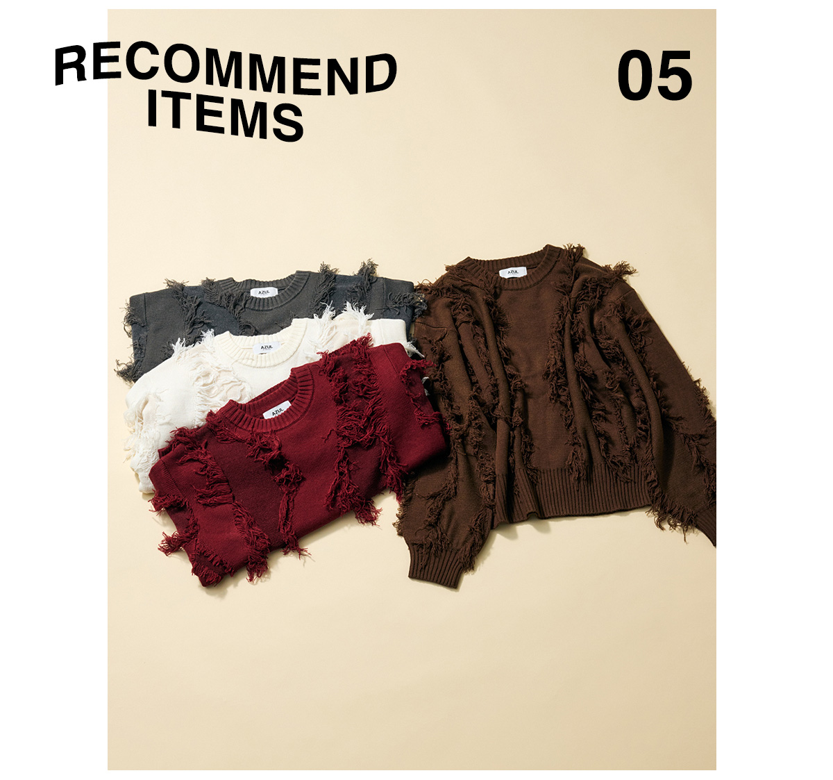 October Issue RECOMMEND ITEM LOOKBOOK for WOMEN