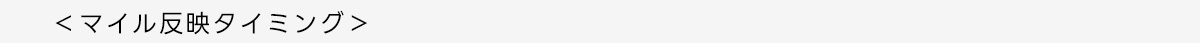 <マイル反映タイミング>