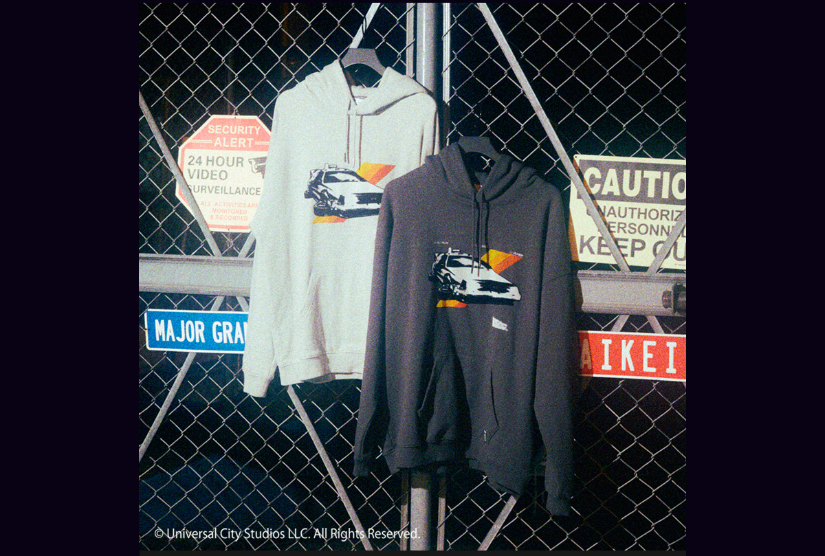 BTTF×AZUL カラーフロッキーフーディー