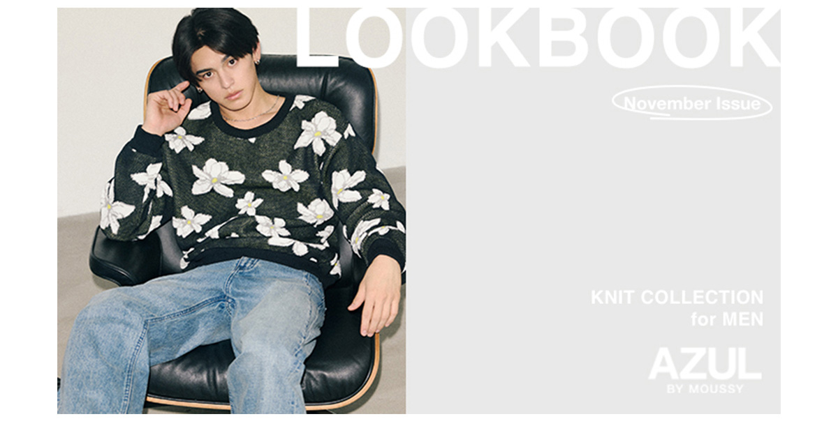 LOOKBOOK November Issue KNIT COLLECTION for MEN
