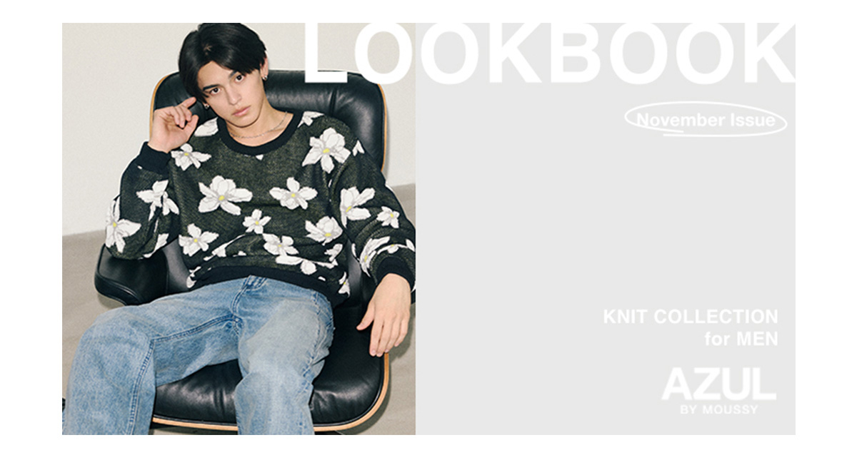 LOOKBOOK November Issue KNIT COLLECTION for MEN