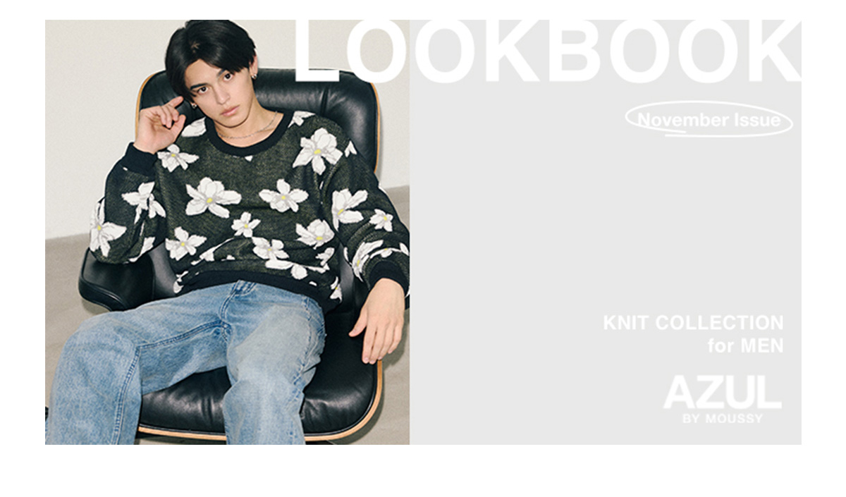 LOOKBOOK November Issue KNIT COLLECTION for MEN